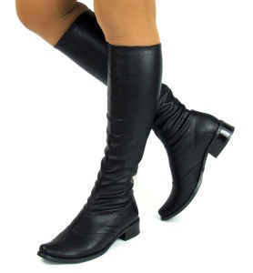  Botki z ekoskóry na obcasie 3 cm nr 40