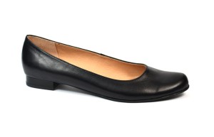 Baleriny skórzane, gładkie. 