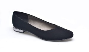 (XXL) Gładkie czółenka w ząbek . Obcas srebrny.