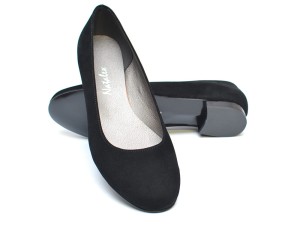 (XXL) Czółenka zamszowe gładkie.