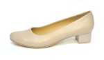 Beżowe czółenka na obcasie  4 cm  